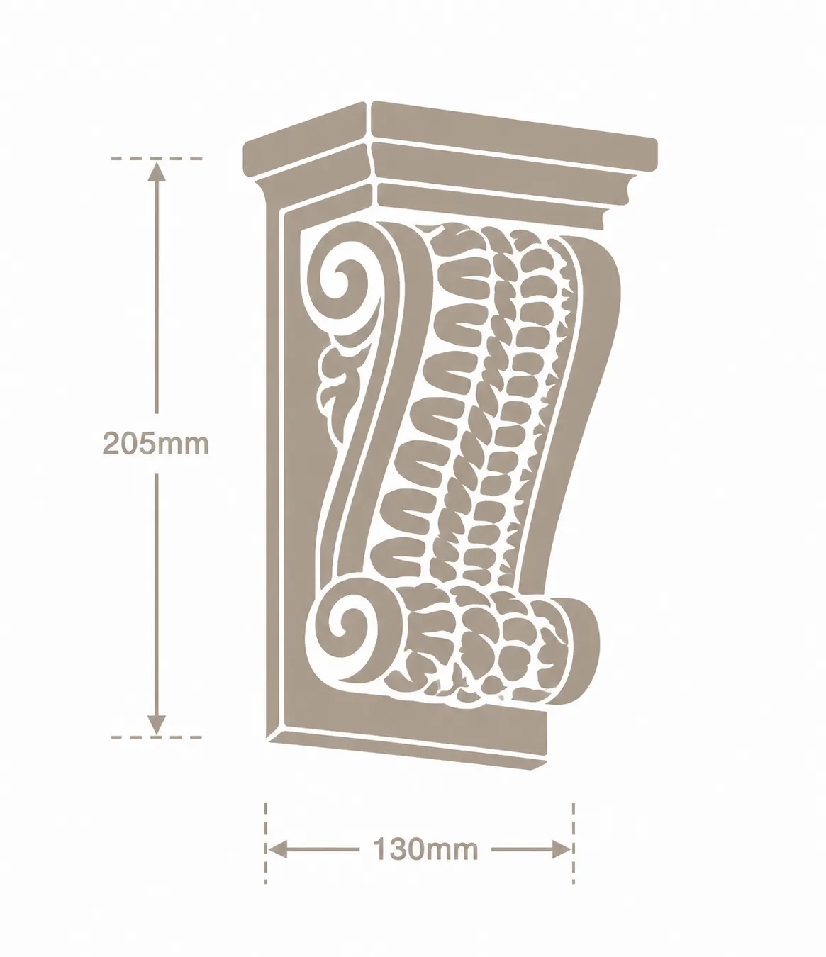 Format de Console à Torsade et Volutes