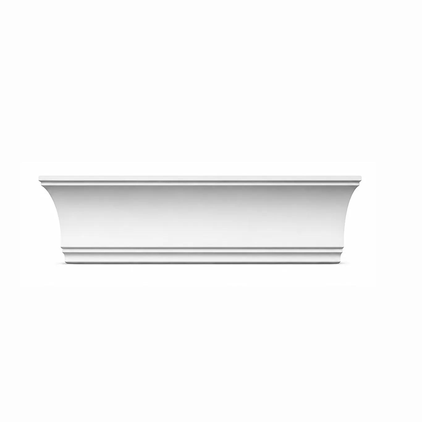 Corniche de Plafond Gorge Épurée à Filets