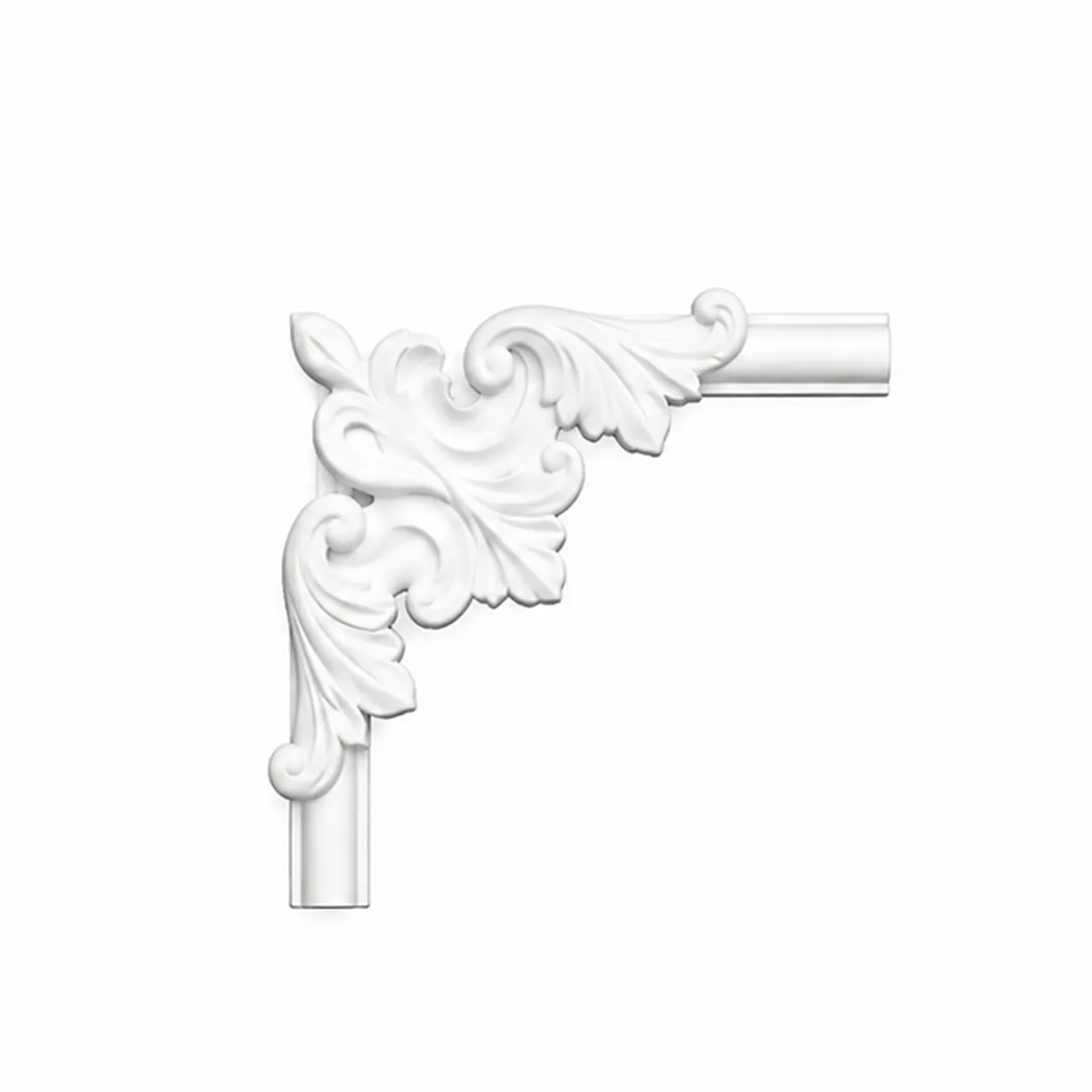 Angle décoratif acanthe 120 x 120 mm – Coin d'encadrement mural