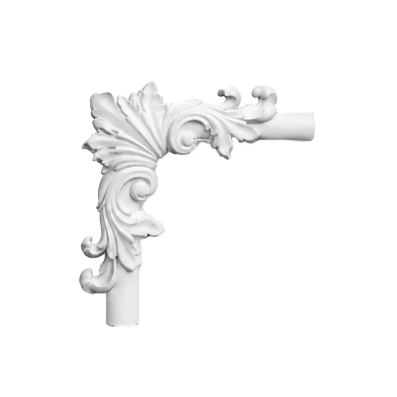 Angle décoratif acanthe souple 180 x 180 mm – Coin d'encadrement mural